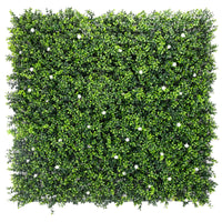 Thumbnail for White Flowering Artificial Boxwood Wall 40