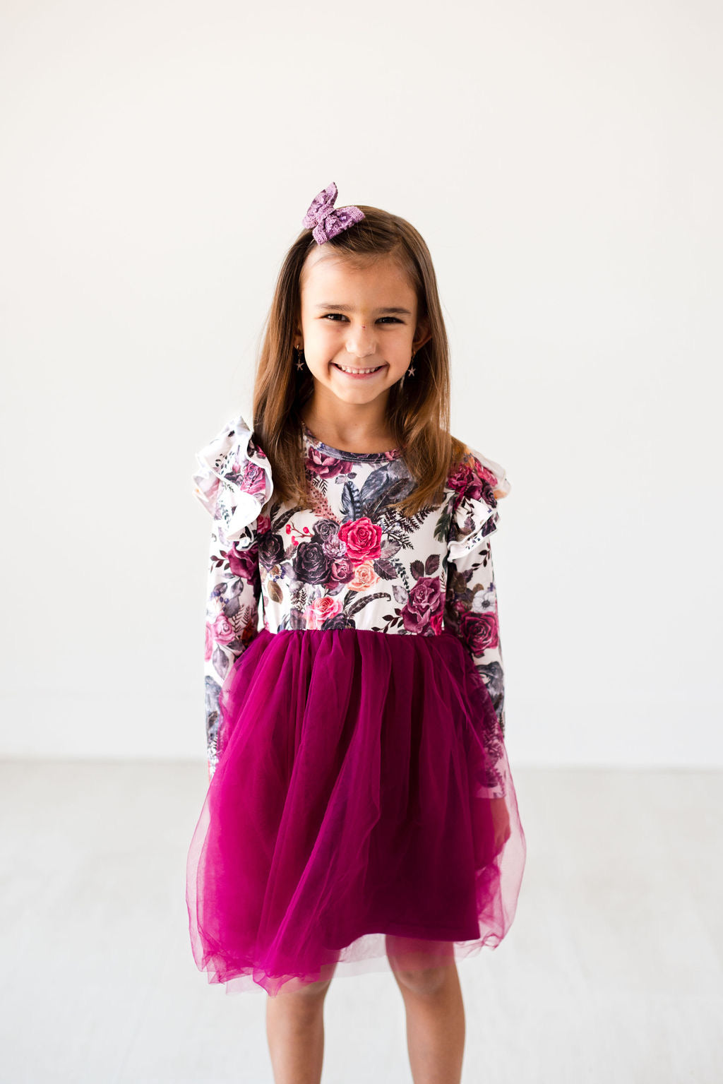 Eclipse Kids - Long Sleeve Tulle Dress - Crows N Roses - SIZES 2T THRU 11/12 -