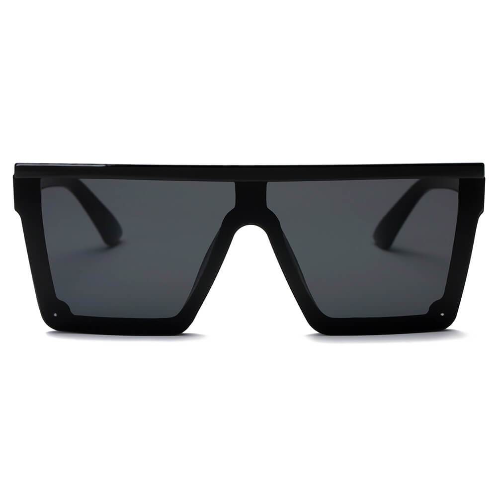 Guelph | S2069 - Flat Top Square Oversize Fashion Sunglasses - 4 COLORS -