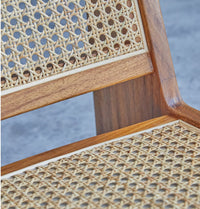 Thumbnail for GFURN - Amandine Lounge Chair - Wood & Natural Rattan -