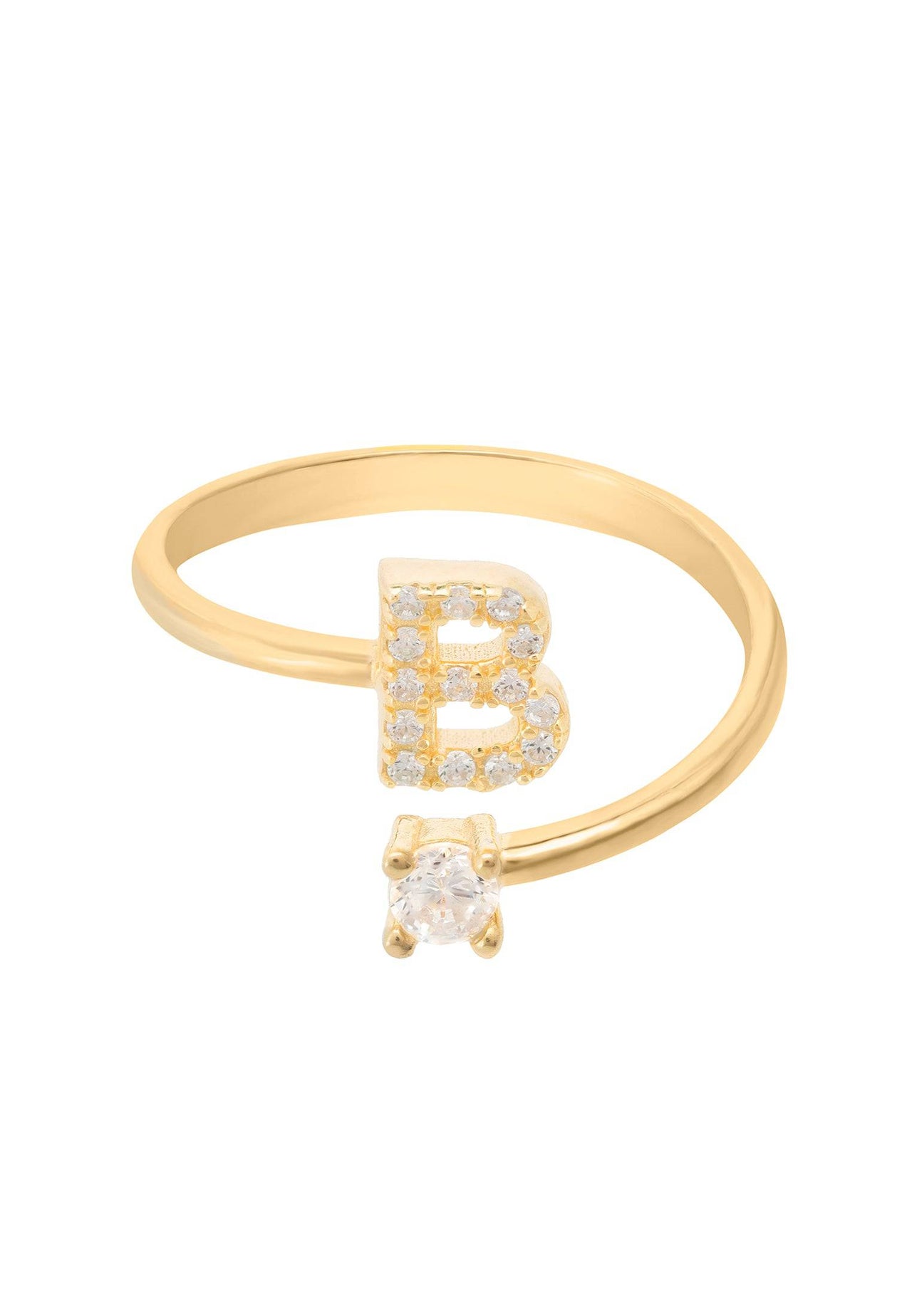 Initial Ring Gold B -