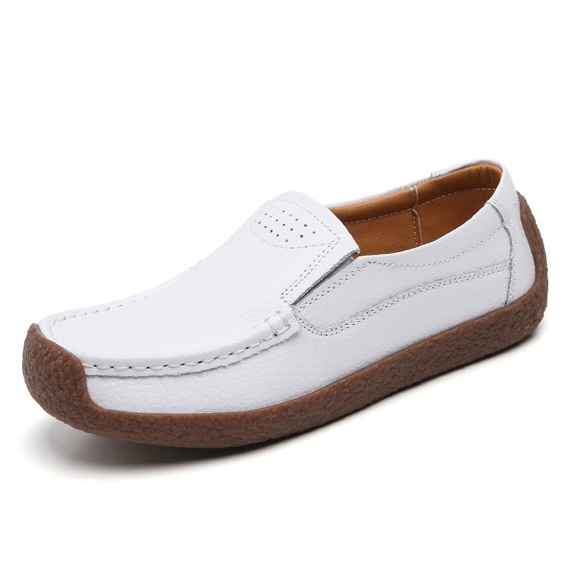 JKPUDUN - Leather Women's Casual Shoes  - [30 DAY DELIVERY] - 4 COLORS -