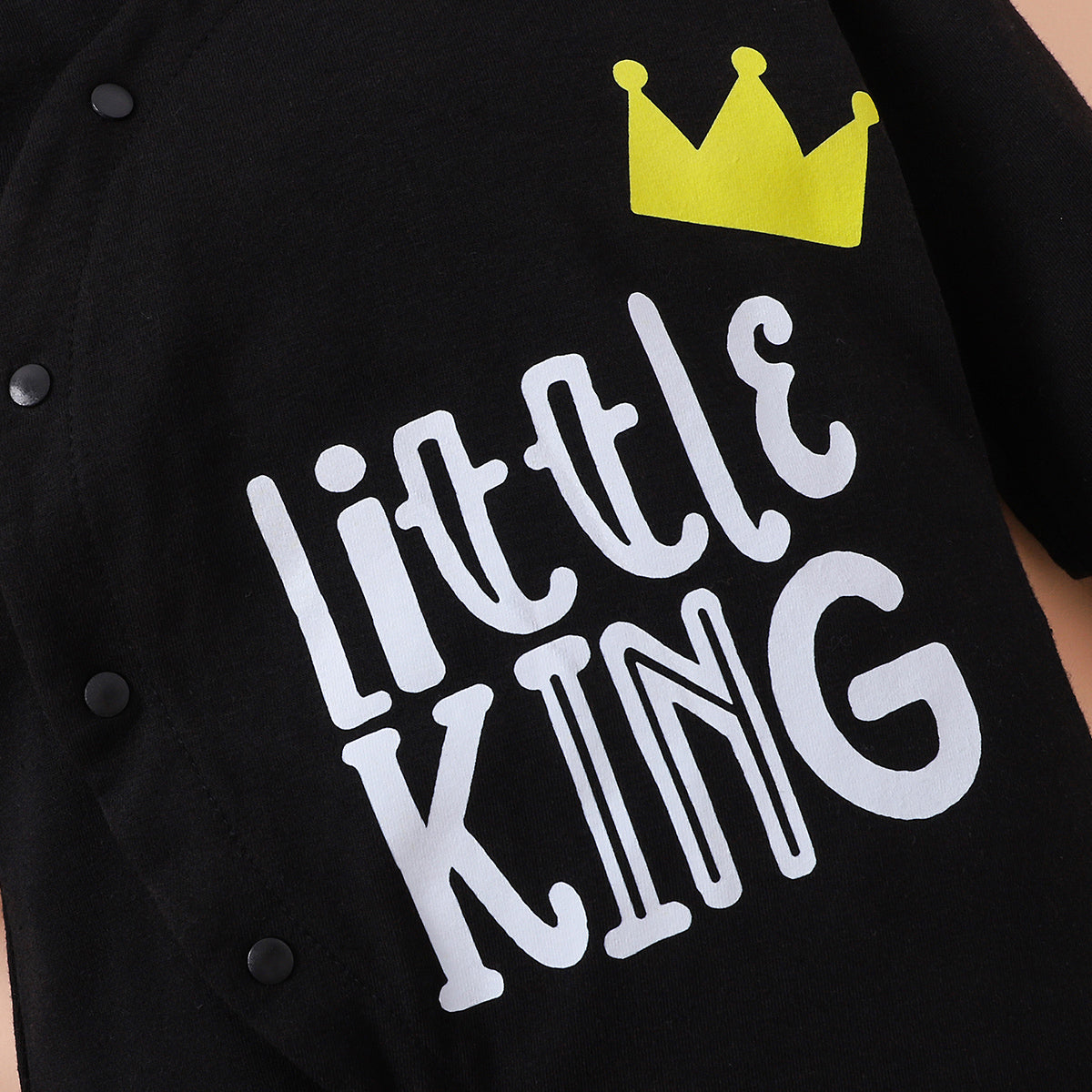 LITTLE KING Hooded Bodysuit - T - 2 COLORS -