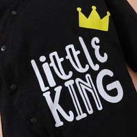 Thumbnail for LITTLE KING Hooded Bodysuit - T - 2 COLORS -