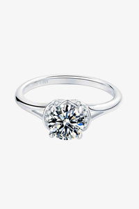 Thumbnail for 1 Carat Moissanite 925 Sterling Silver Split Shank Ring