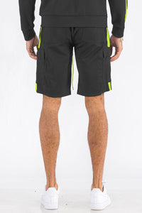 Thumbnail for Two Stripe Cargo Shorts - 1 COLOR -