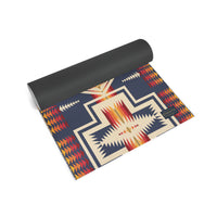 Thumbnail for Ascend Yoga Mat Pendleton Harding Navy Mat -