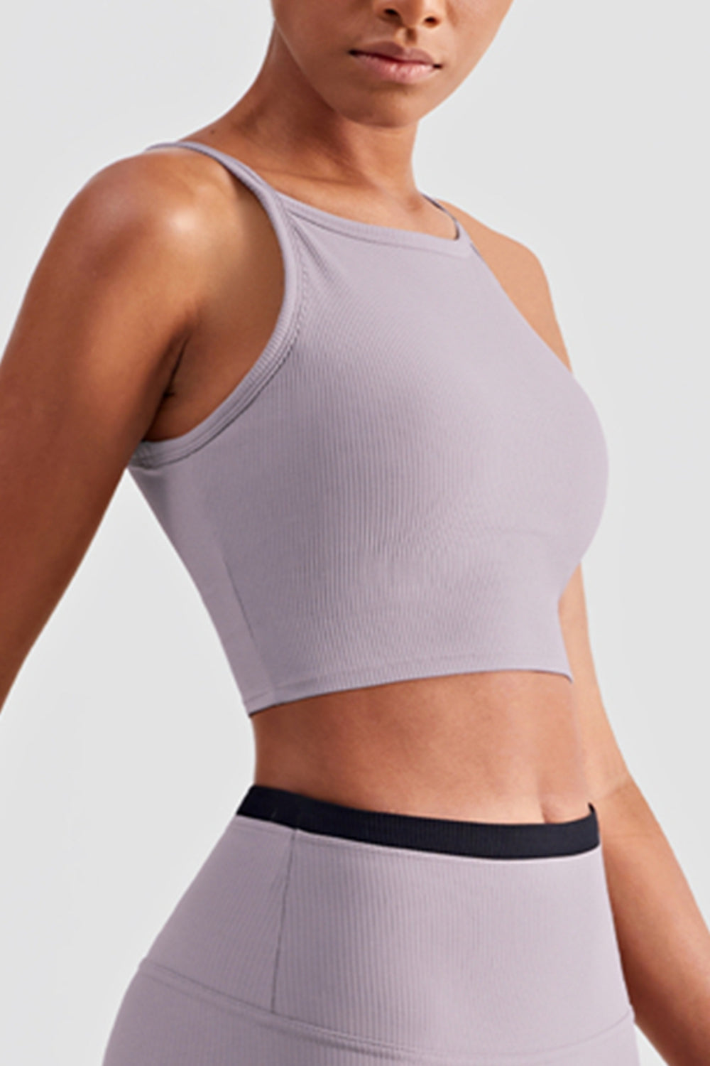 Round Neck Cropped Sports Cami - 3 COLORS - T -