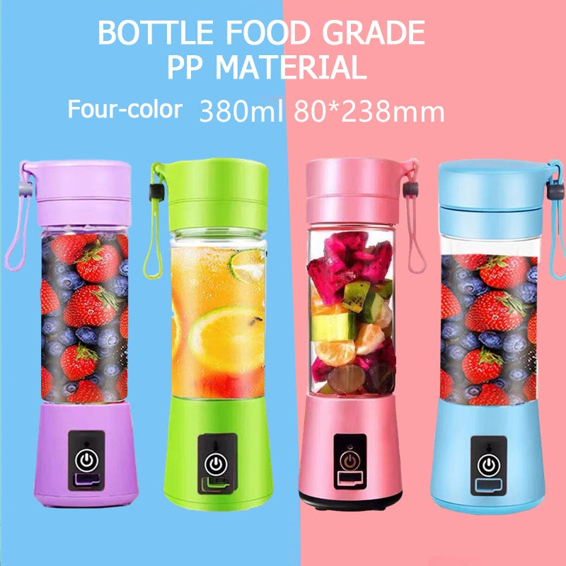 Personal Blender With 2000mAh USB Rechargeable Battery Electric Blender Portable Blender - 4 COLORS -