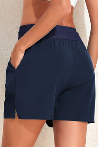 Thumbnail for Drawstring Swim Shorts with Pockets - T - 3 COLORS -