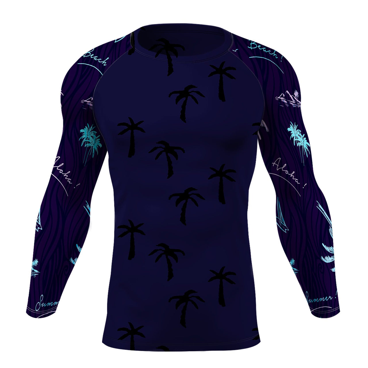 FYC - Men's Find Your Coast Aloha Adventure Performance Rash Guard UPF 40+ - 1 COLOR -