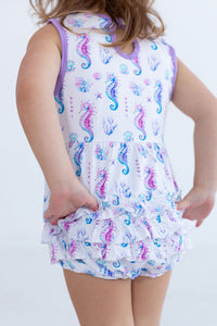 Thumbnail for Eclipse Kids - Bubble Romper - Seahorse -