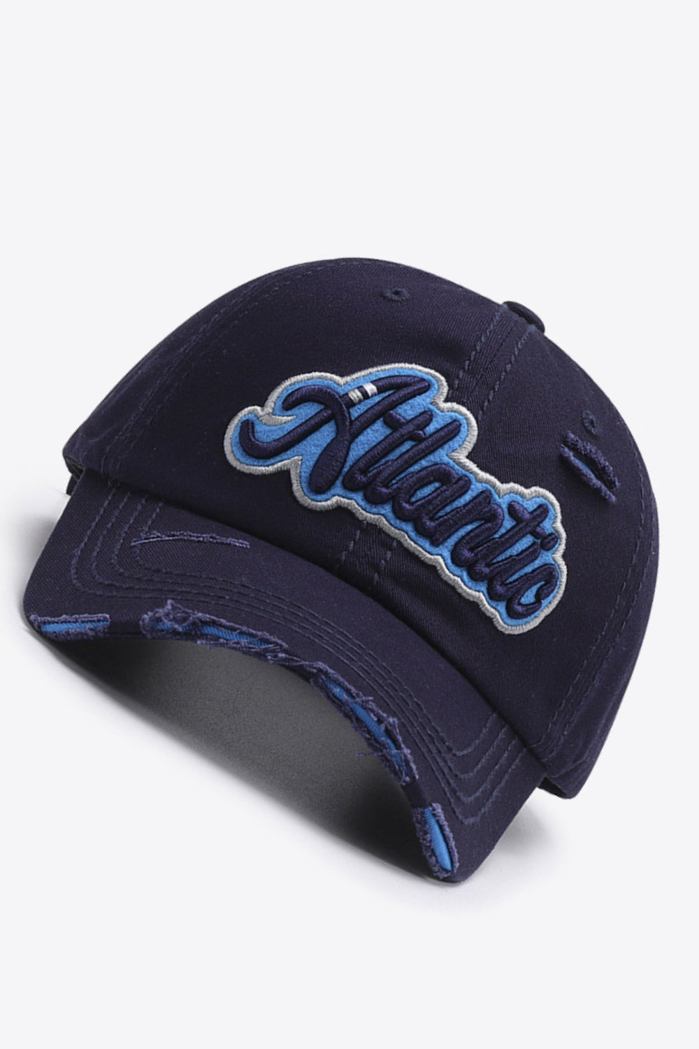 ATLANTIC Graphic Distressed Baseball Cap - T - 7 COLORS -