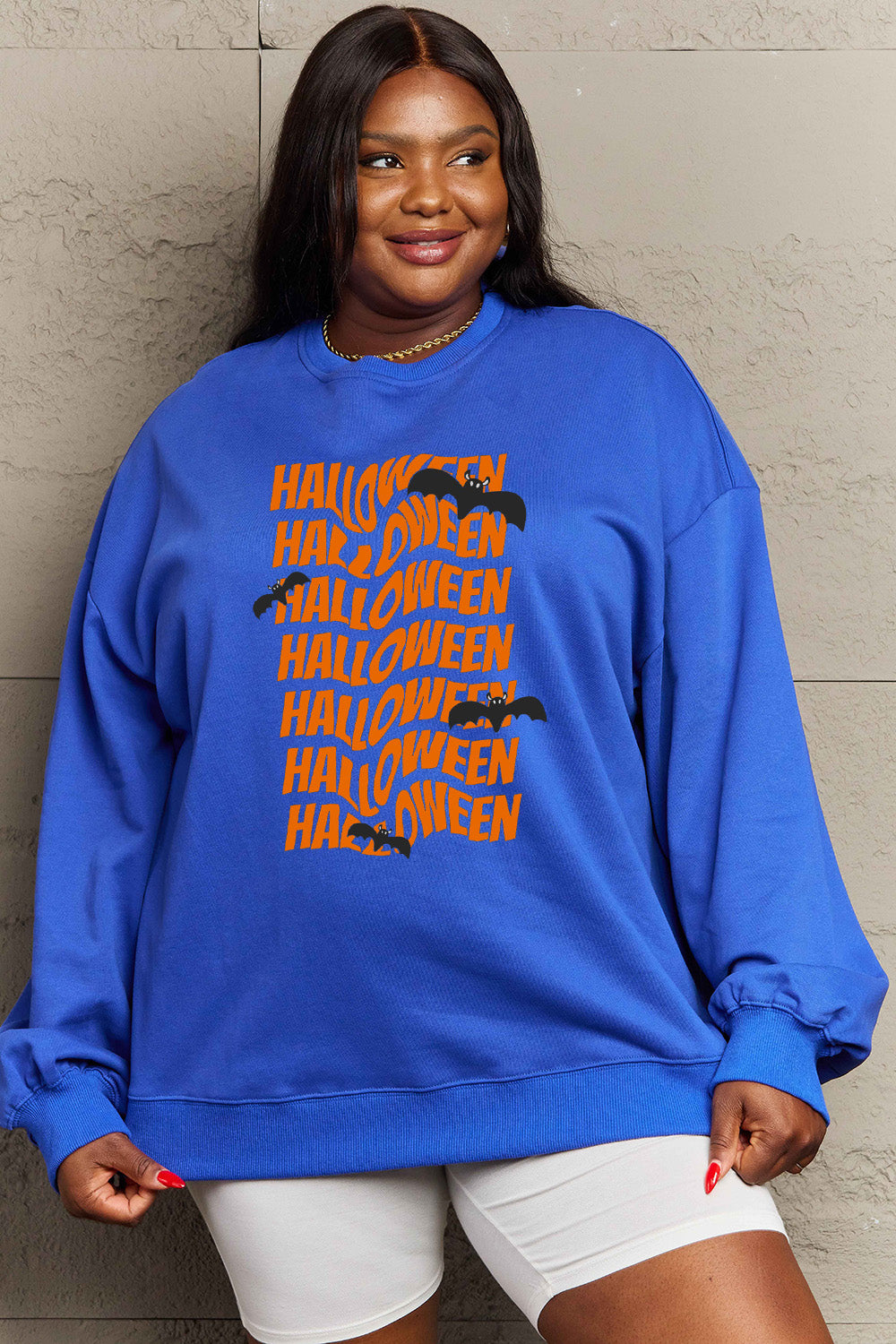 Simply Love Full Size HALLOWEEN Graphic Sweatshirt - SIZES S THRU 3XL - T - 6 COLORS -