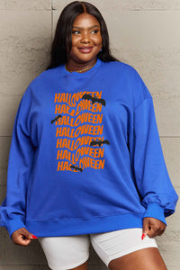 Thumbnail for Simply Love Full Size HALLOWEEN Graphic Sweatshirt - SIZES S THRU 3XL - T - 6 COLORS -