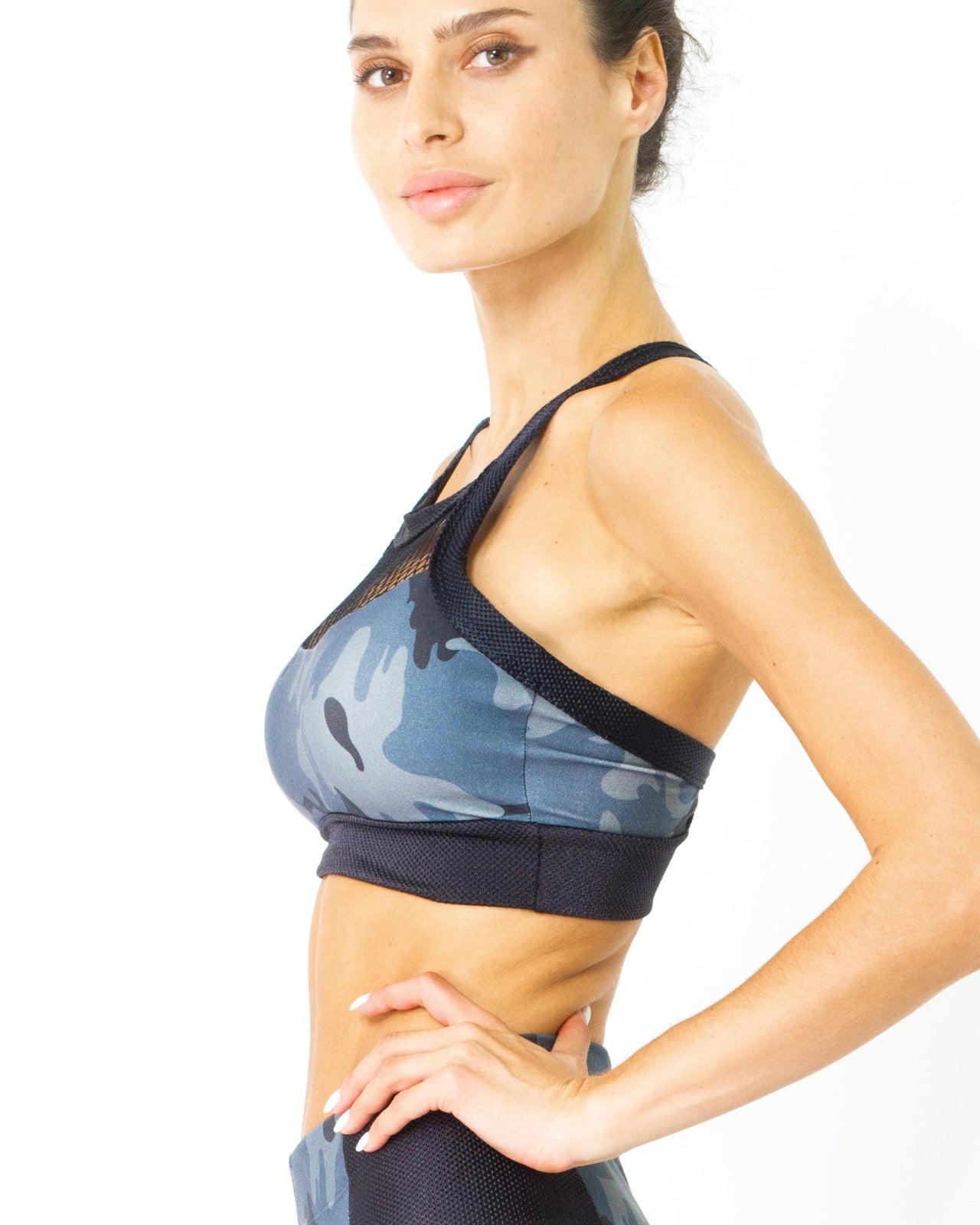 Savoy - Veloso Supplex Sports Bra With Mesh Trim - 1 COLOR -