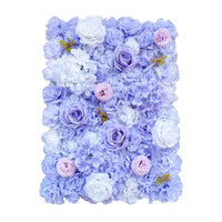 Thumbnail for Artificial Flower Wall Backdrop Panel 40cm X 60cm Mixed Lilac Flowers -