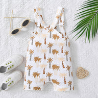 Thumbnail for Kids Botanical Print Overalls - T - 4 SIZES - 1 COLOR -