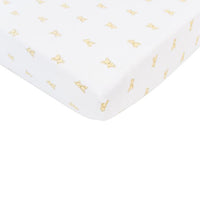 Thumbnail for Newcastle - Teddy Bear Cotton Muslin Crib Sheet -