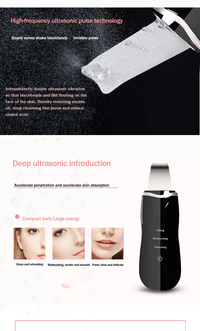 Thumbnail for Savoy - Beauty Personal Care Ultrasonic Vibration Facial Pores Skin Scrubber Blackhead Removal Tool -