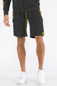 Thumbnail for Two Stripe Cargo Shorts - 1 COLOR -