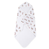 Thumbnail for Newcastle - Powder Pink Bunnies Bamboo Hooded Towel and Washcloth Set - 1 COLOR -