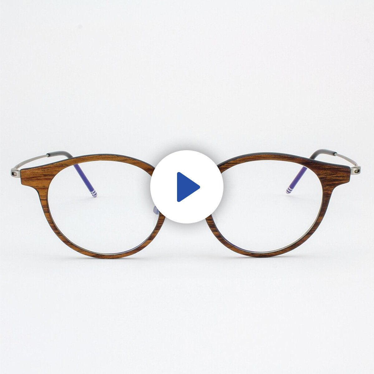 Tommy Owens - Marion - Featherlight Titanium & Wood Eyeglasses - 2 WOOD COLORS -