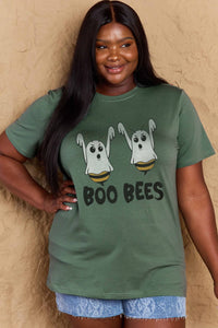 Thumbnail for Simply Love Full Size BOO BEES Graphic Cotton T-Shirt - T - 3 COLORS -