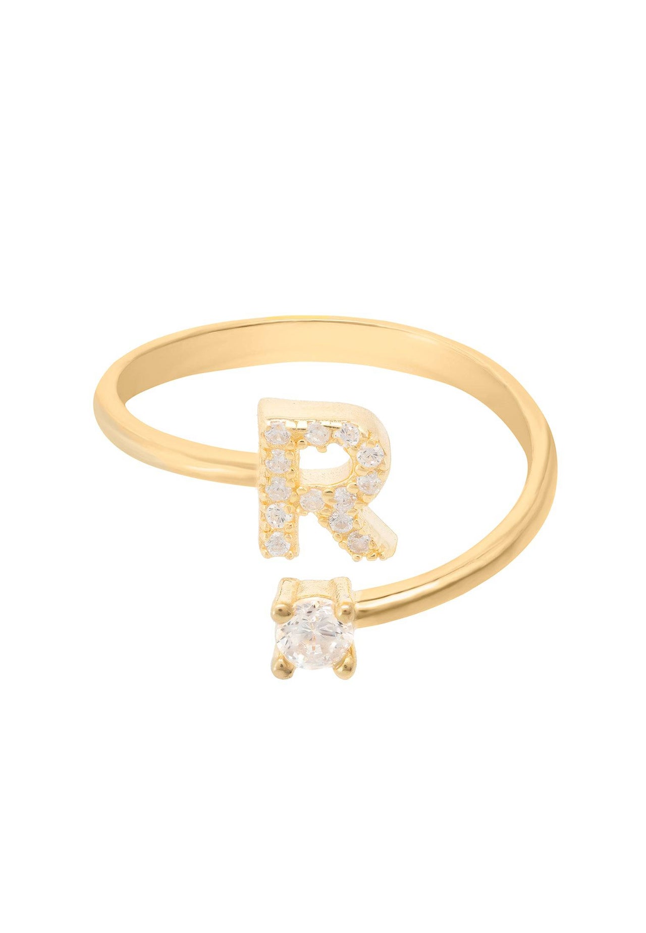 Initial Ring Gold R -