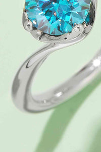 Thumbnail for 1 Carat Moissanite 925 Sterling Silver Solitaire Ring