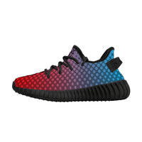 Thumbnail for OOTO - A GRADIENT EN RD & BLUE - D18 Kids Mesh Knit Sneaker - Black soles - 1 COLOR -