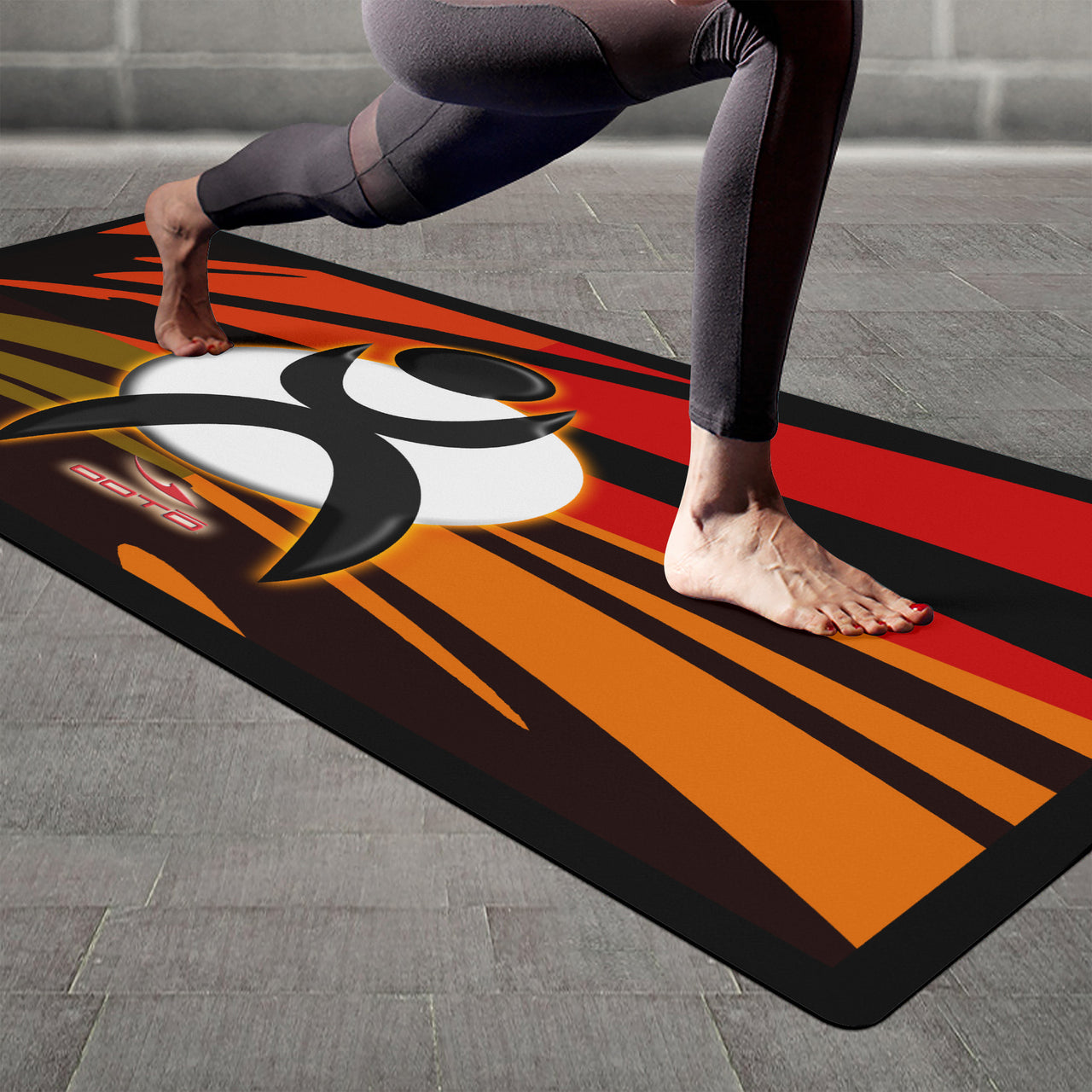 OOTO - Yoga Mat - Dash en quad splash - glyphic