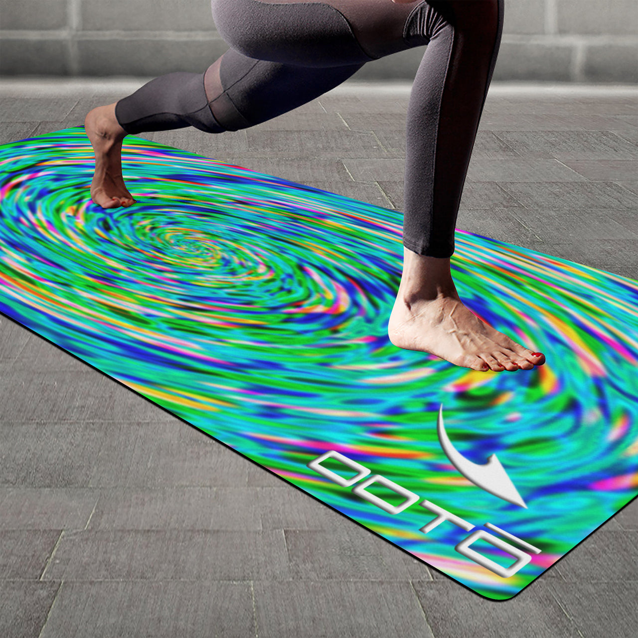 OOTO - Yoga Mat - A neon spunscape