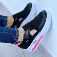 Thumbnail for Round Toe Platform Sneakers - T - 4 COLORS -