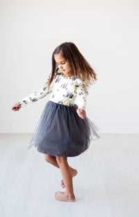 Thumbnail for Eclipse Kids - Long Sleeve Tulle Dress - Sasquatch - SIZES 2T THRU 11/12 -