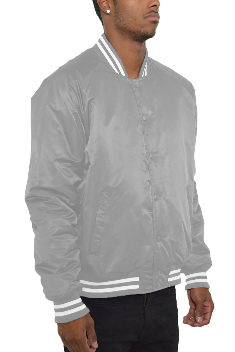 Classic Varsity Windbreaker Bomber Jacket - 1 COLOR -