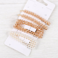 Thumbnail for Riah Fashion - Glass Beads and Pearl Hair Pin Set - 3 COLORS