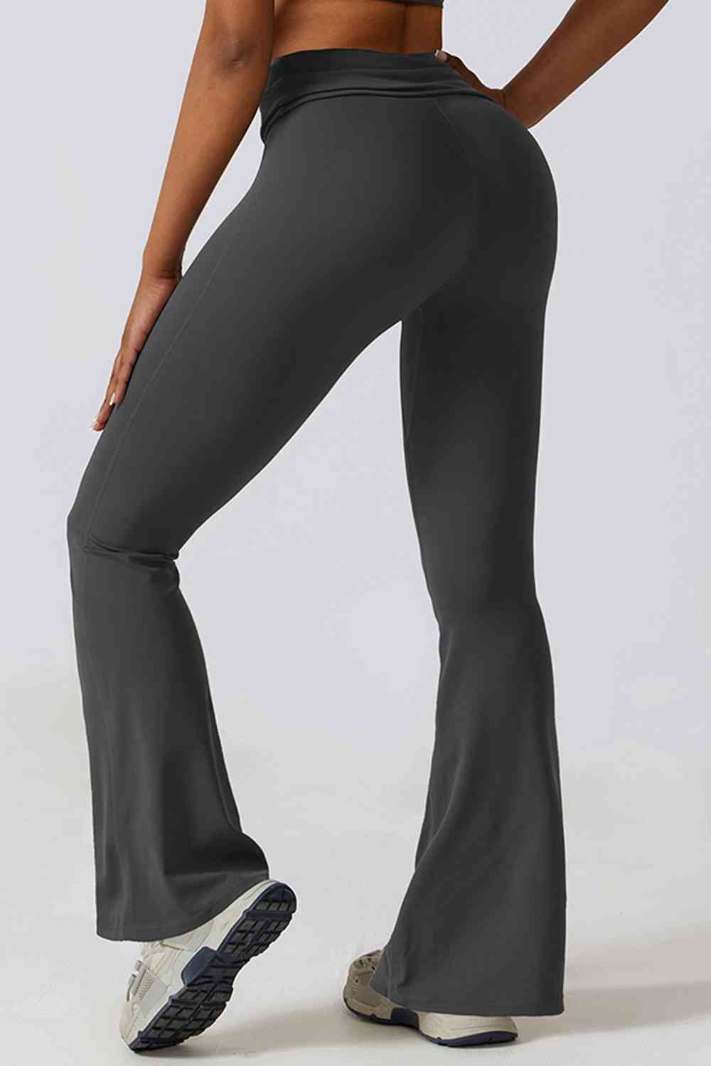 Halter Neck Flare Sport Jumpsuit - T - 4 COLORS -