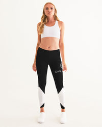 Thumbnail for Chaluisant - Graphic Chess Black & White Women's Yoga Pants -