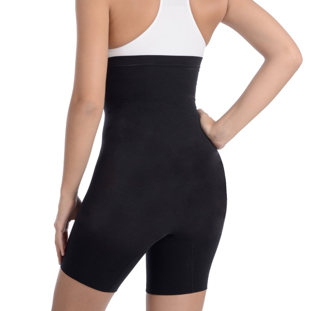 Hi Waist Shaper With Extra Long Boy Leg Black -