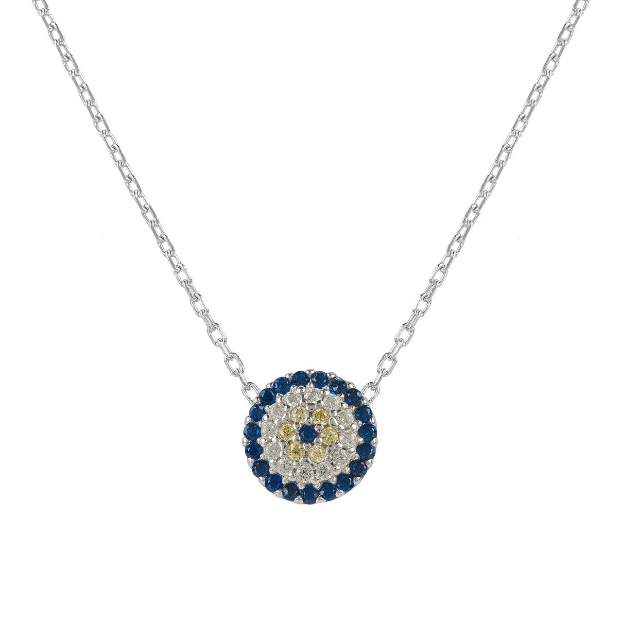 LATELITA - Evil Eye Protectant Necklace Silver -