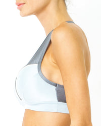 Thumbnail for Savoy - Copacabana Flex-Fit Racerback Sports Bra - Zinc - 1 COLOR -