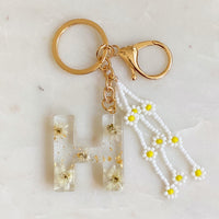 Thumbnail for Ellison & Young - Baby Daisy Initial Key Chain - 20 LETTERS - FIND YOURS! -