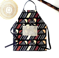 Thumbnail for Sunsum - The Mashona, Adjustable, Burlap Pocket, Wax Print Aprons - 5 COLORS -