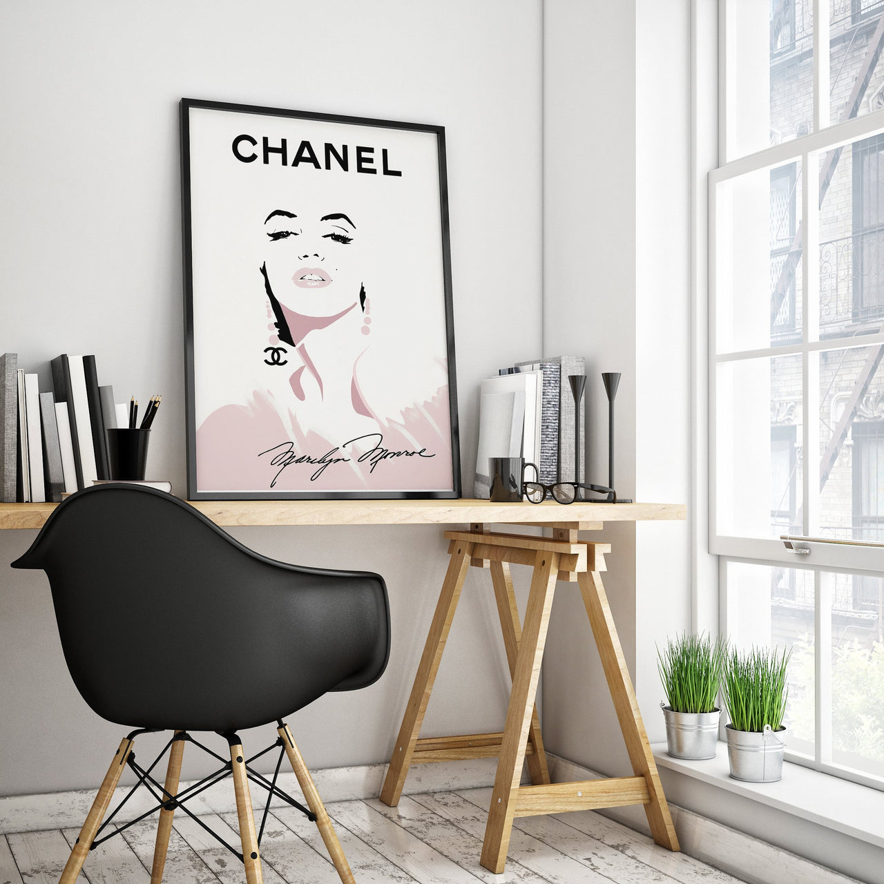 Designer Image - CHANEL  Marilyn Monroe - USA printed - 4 SIZES -