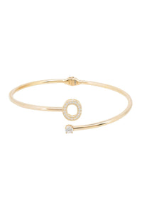 Thumbnail for Initial Bangle Gold O -