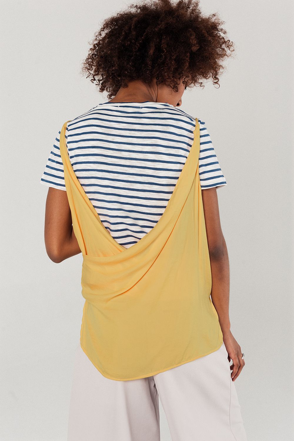 Q2 - Mustard Top With Open Back Detail - 1 COLOR -