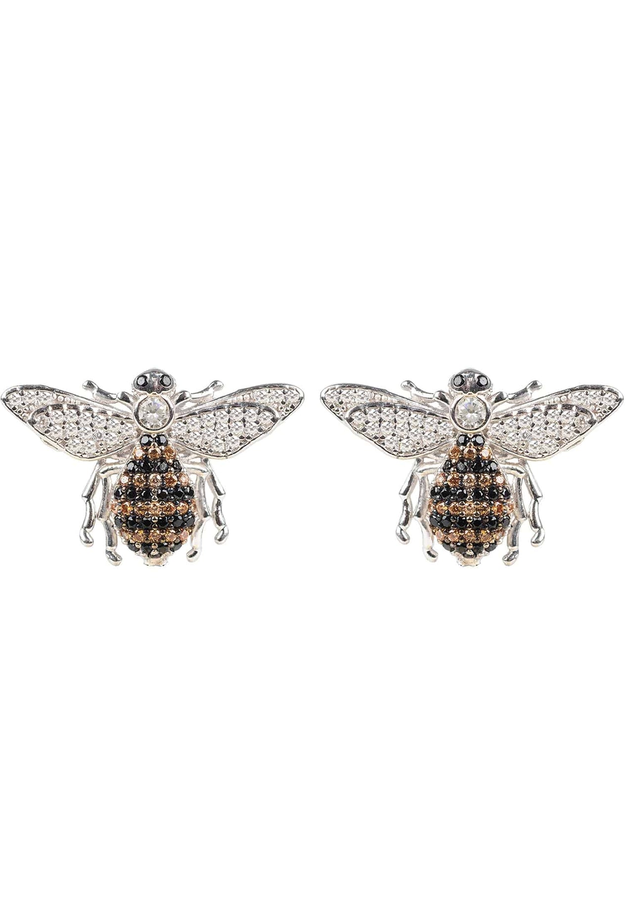 LATELITA - Honey Bee Stud Earrings Silver -