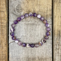 Thumbnail for Union - Purple Amethyst Gemstone Beaded Bracelet -