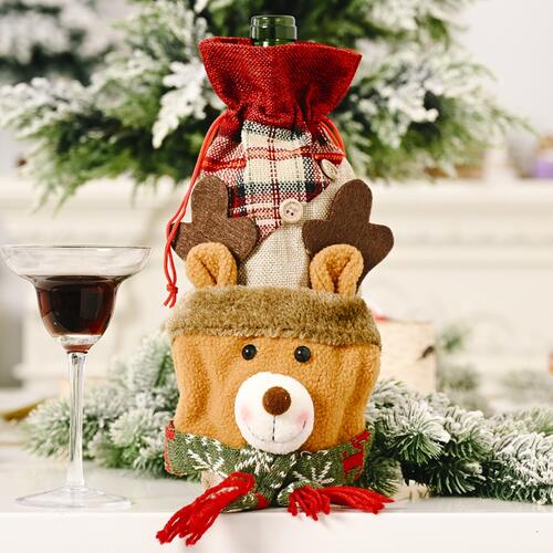 Christmas Wine Bottle Covers - 11.8" - [5-10 DAY DELIVERY] - T - 3 TYPES/STYLES -